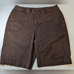 Dark brown Bermuda shorts size 14